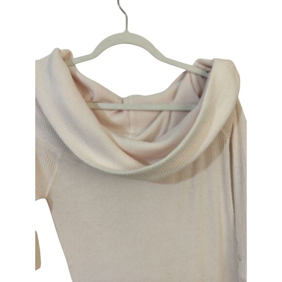 4124)We the Free Shell Pink Snowbunny Long Sleeve Top Medium - Picture 3 of 10